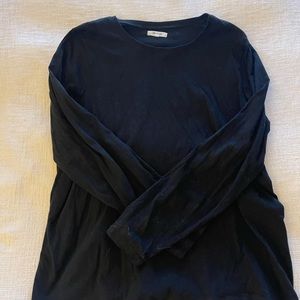 Madewell long sleeve black tee